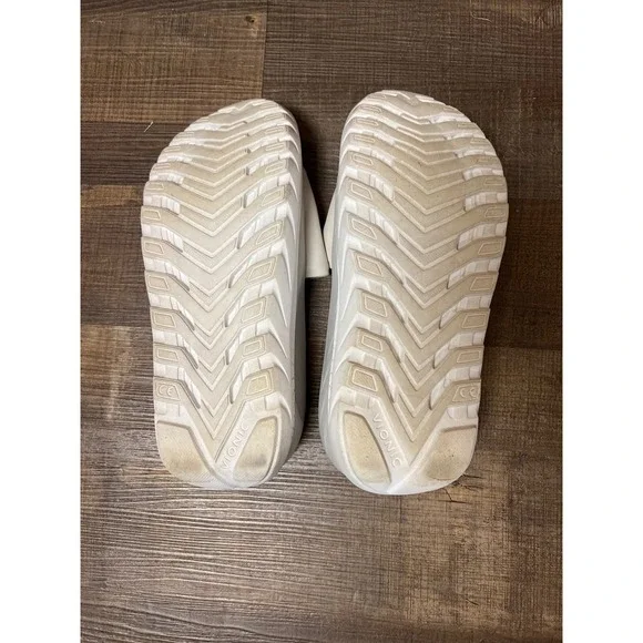 Vionic Rejuvenate Slides‎ Sandals Women's 8 Gray Orthotic Comfort Beach Resort - Picture 6 of 9